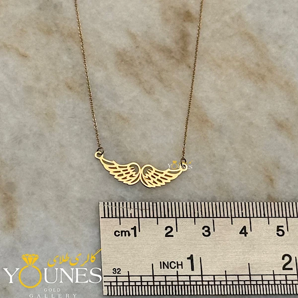 گردنبند بال فرشته مینیمال طلا